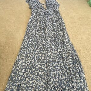 Altar'd State Blue and White Floral Dress